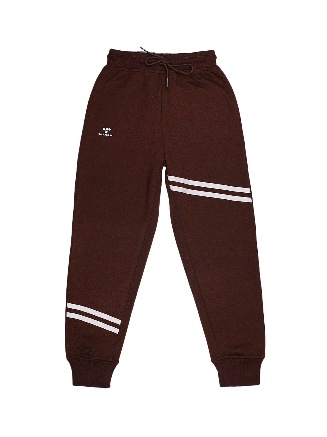 

toothless Boys Brown Logo Printed Cotton Joggers