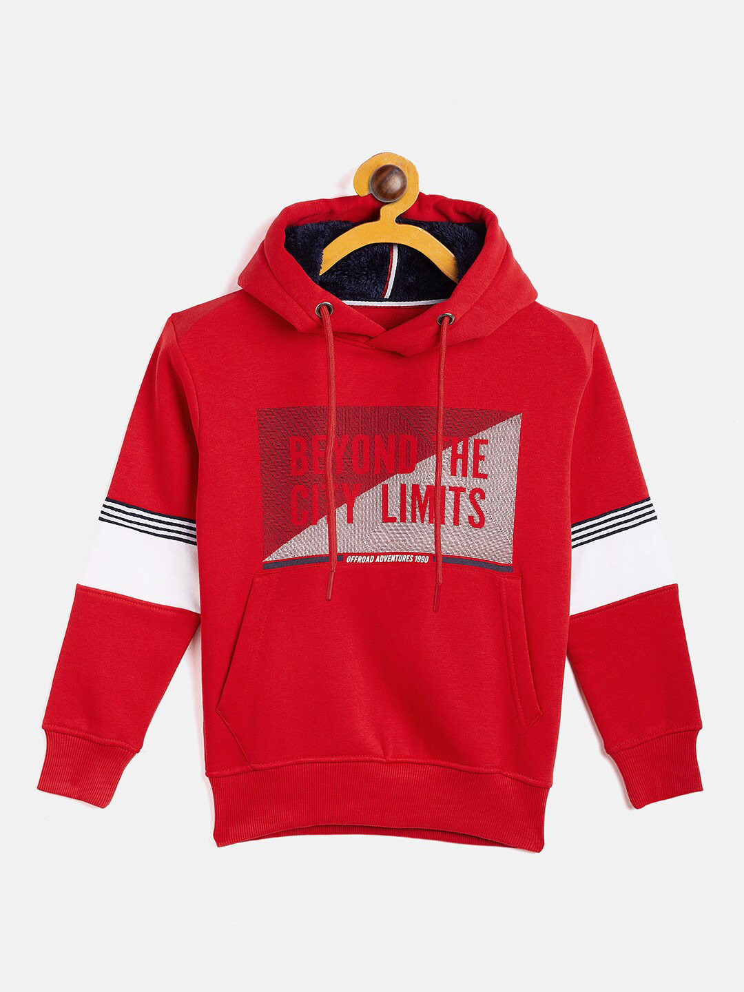 

Duke Boys Red Printed Hooded Sweatshirt