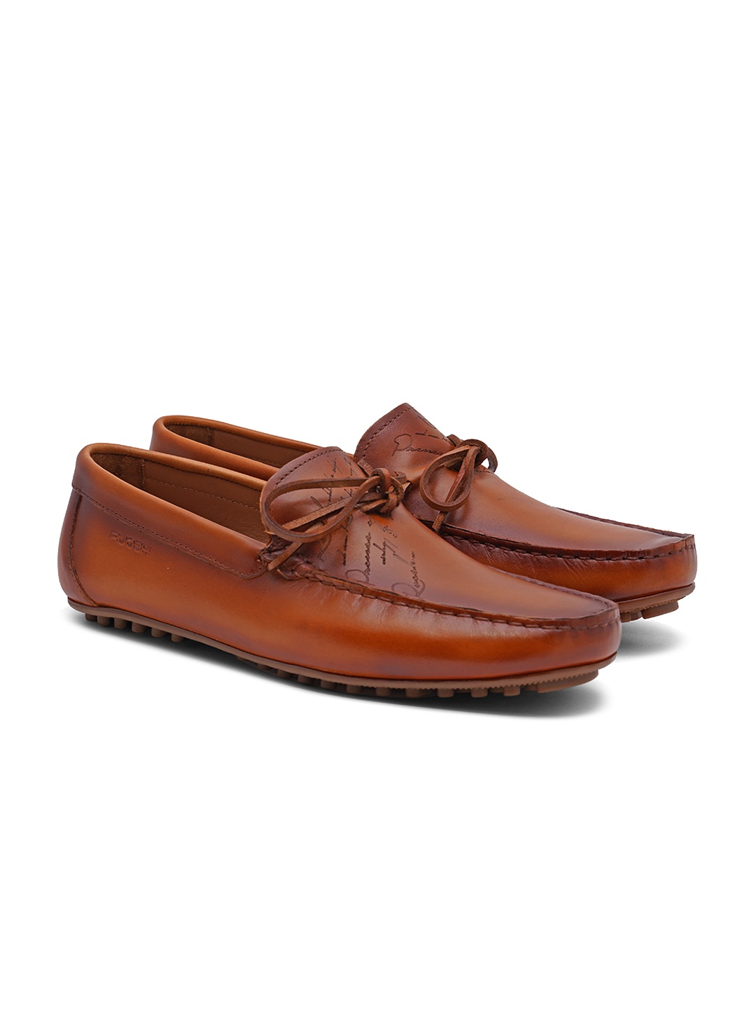 

Ruosh Men Tan Brown Leather Loafers