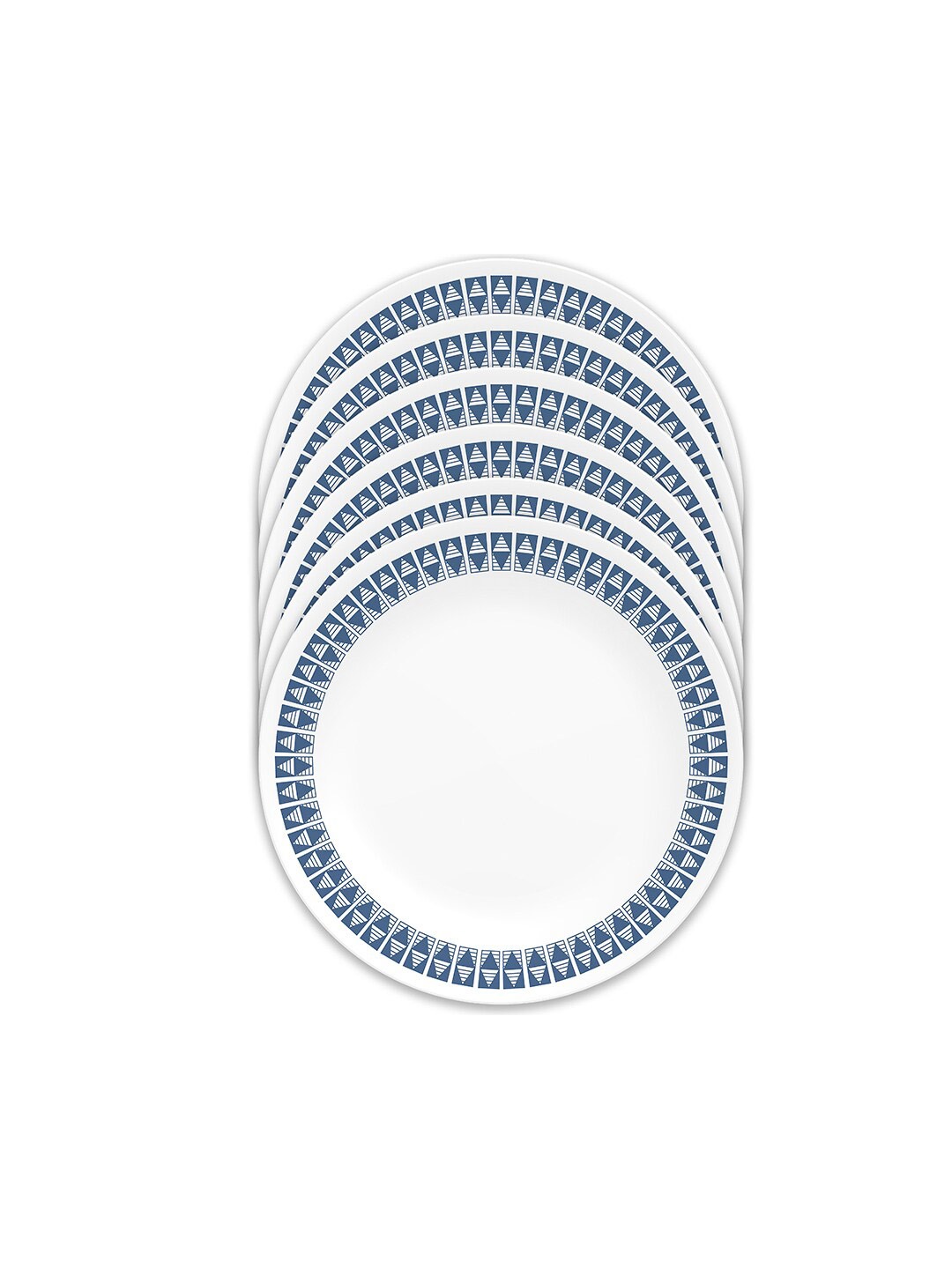 

Corelle Set Of 6 Dishwasher And Microwave Safe Floral Printed Glossy Plates, White