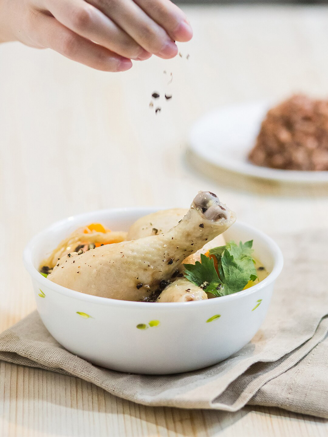 

Corelle Set Of 6 Dishwasher And Microwave SafeFloral Printed Glossy Bowls, White