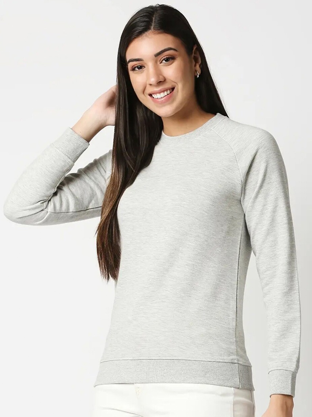 

Bewakoof Women Plus Size Grey Sweatshirt