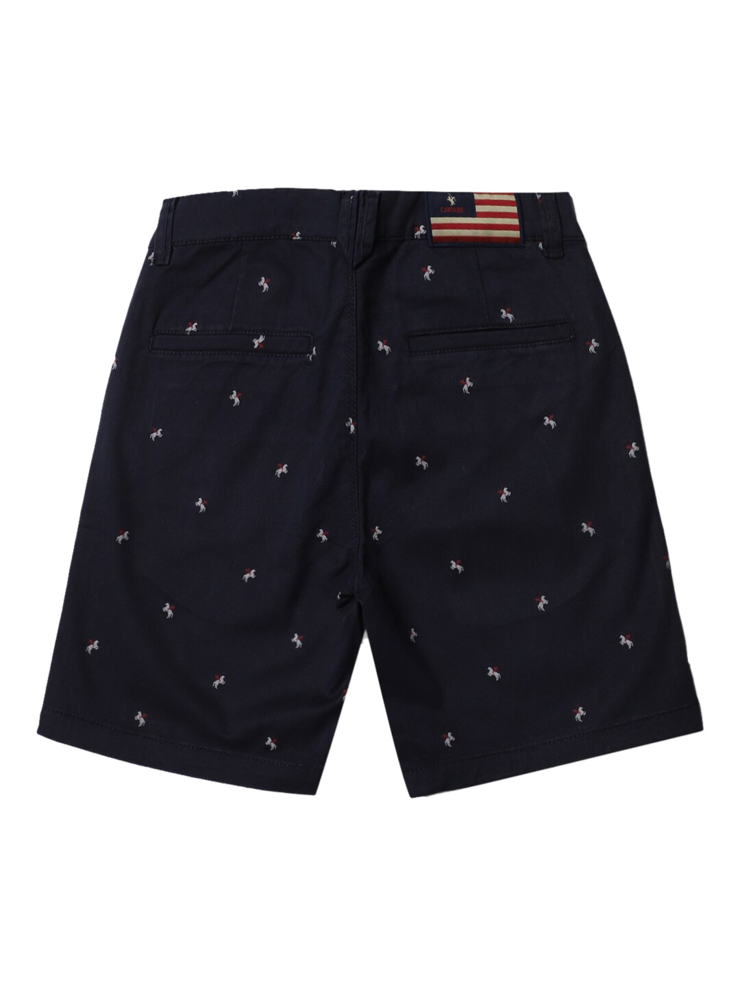 

Cantabil Boys Conversational Printed Shorts, Navy blue