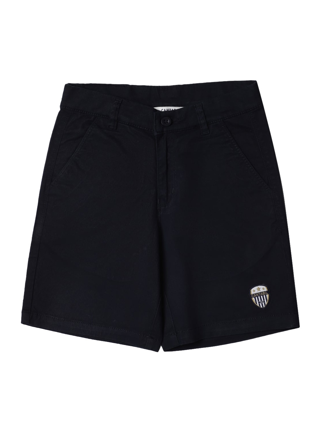 Cantabil Boys Solid Shorts, Navy blue