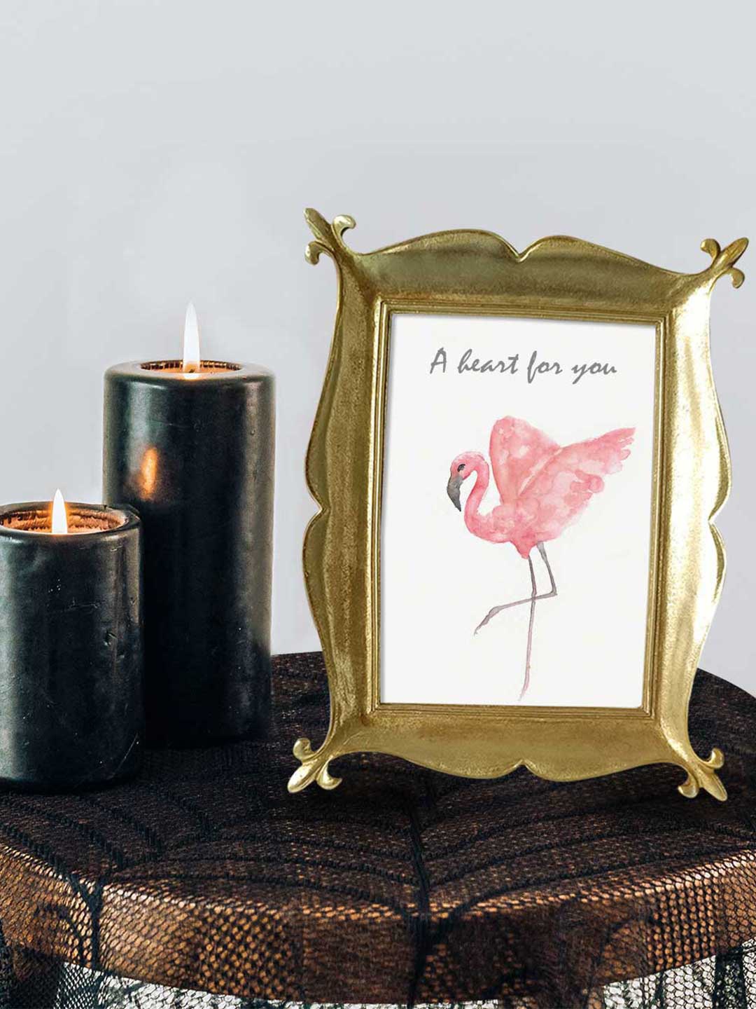 

Art Street Gold-Toned Solid Table Photo Frames