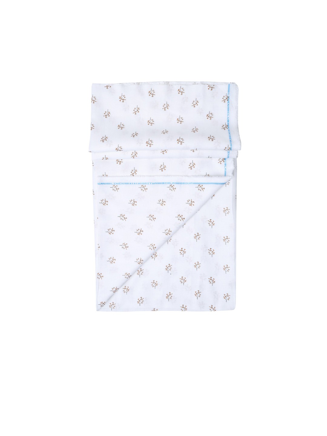 

Linen Club Men White Printed Linen Clothing Fabric