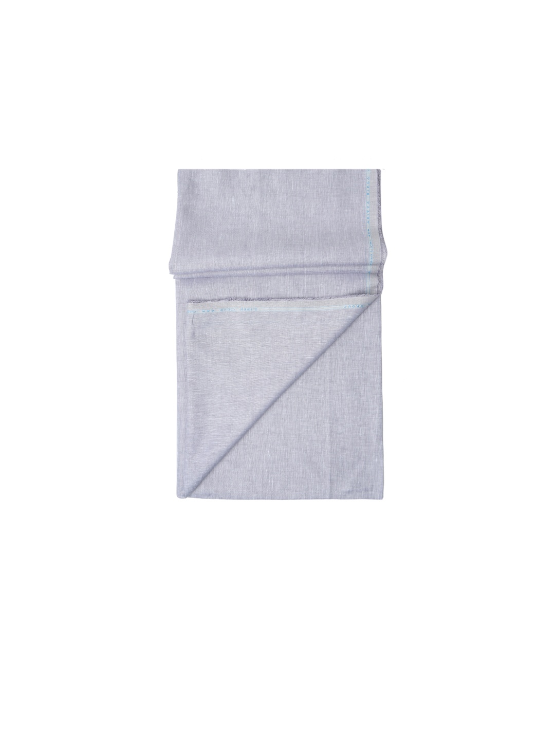 

Linen Club Men Grey Solid Pure Linen Shirt Sustainable Clothing Fabric
