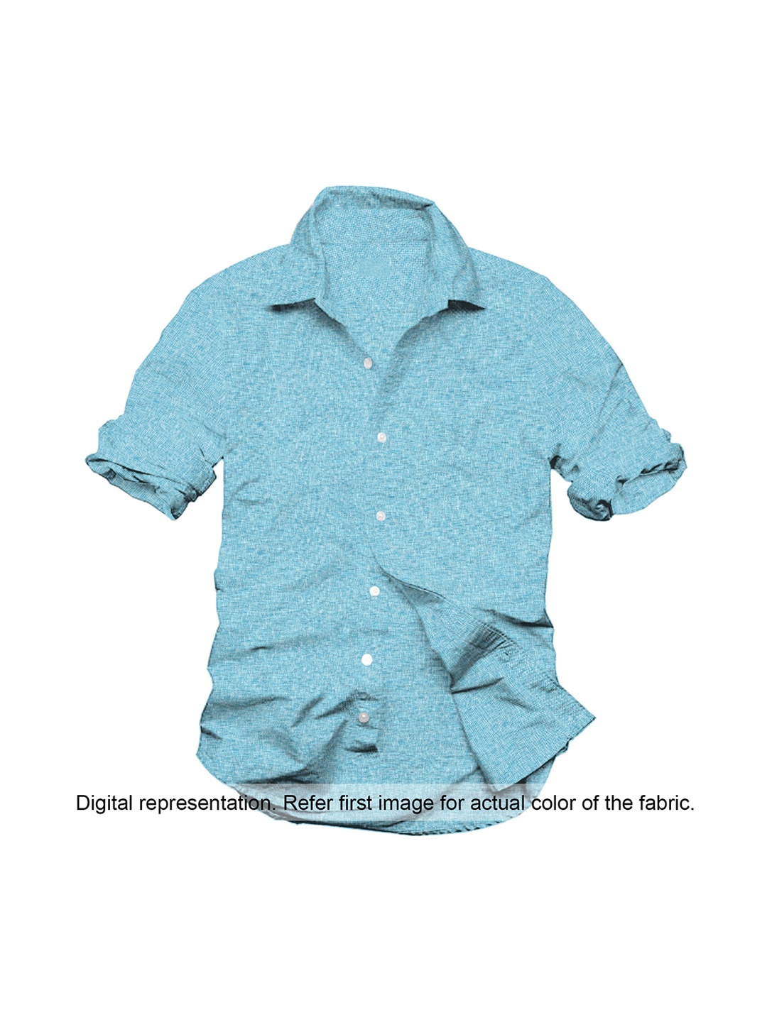

Linen Club Men Blue Solid Shirt Clothing Fabric