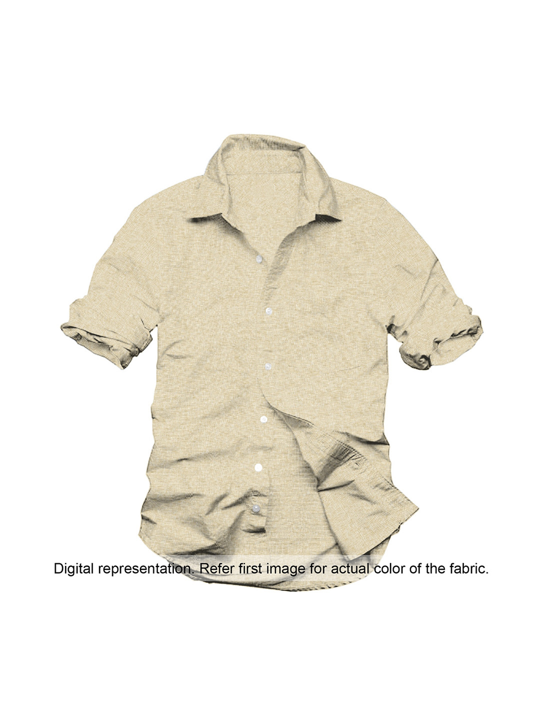 

Linen Club Men Yellow Solid Pure Linen Clothing Fabric