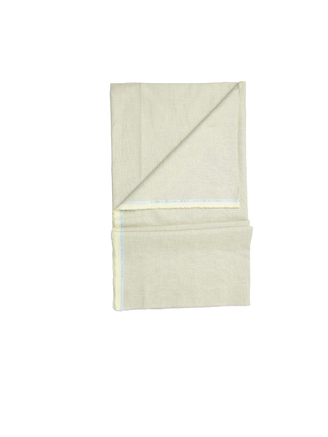 

Linen Club Men Yellow Solid Pure Linen Shirt Sustainable Clothing Fabric