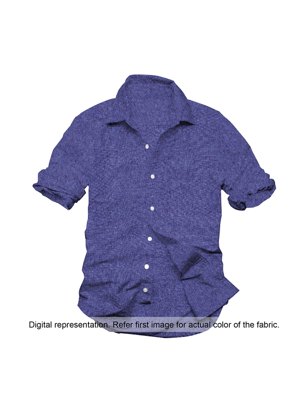 

Linen Club Men Blue Solid Linen Clothing Fabric