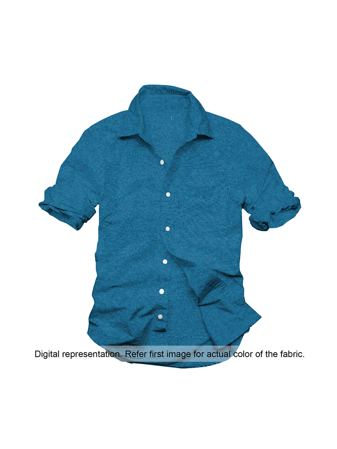 

Linen Club Men Blue Solid Pure Linen Clothing Fabric