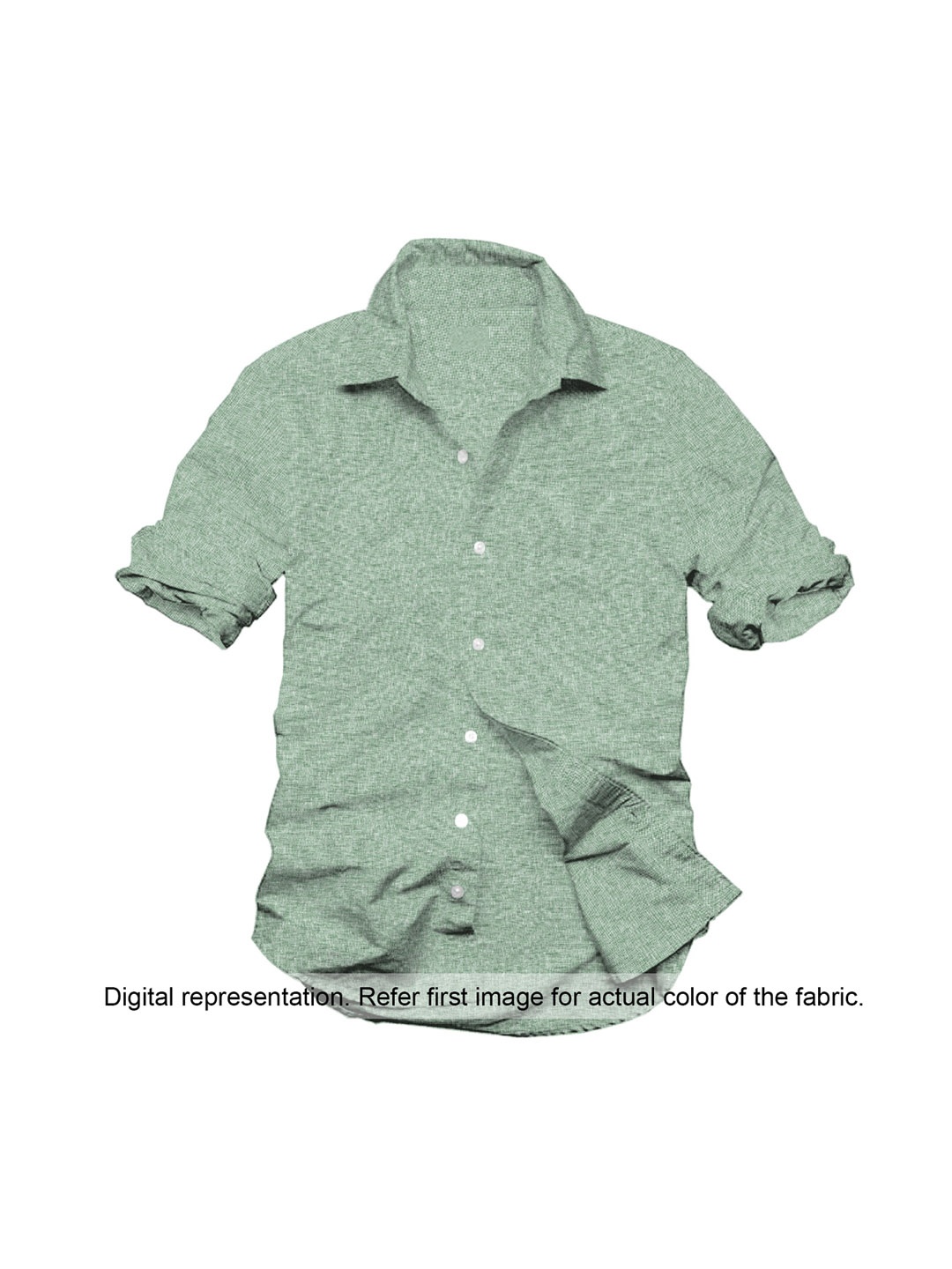 

Linen Club Men Green Solid Linen Clothing Fabric
