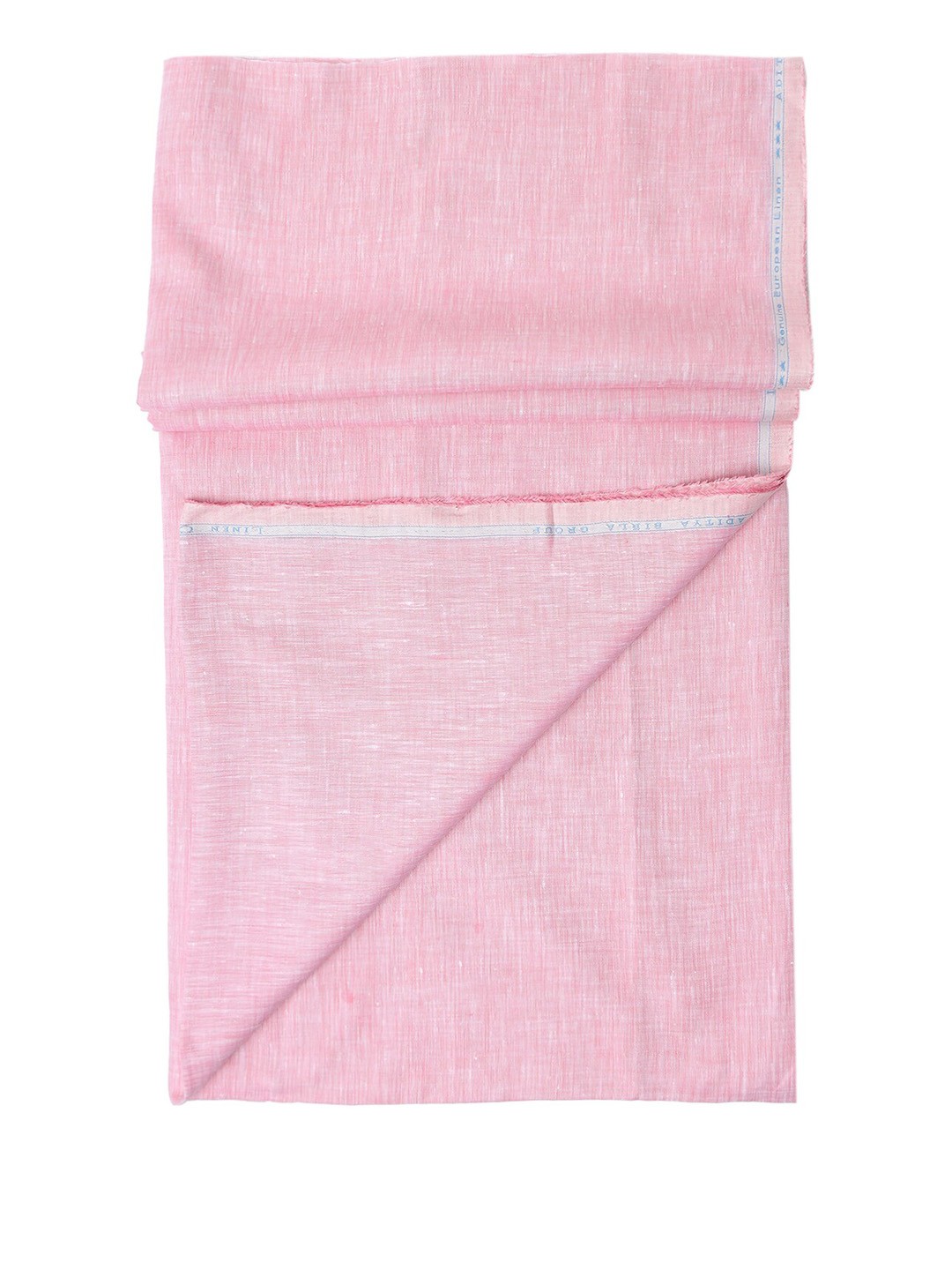

Linen Club Men Pink Solid Pure Linen Shirt Sustainable Clothing Fabric