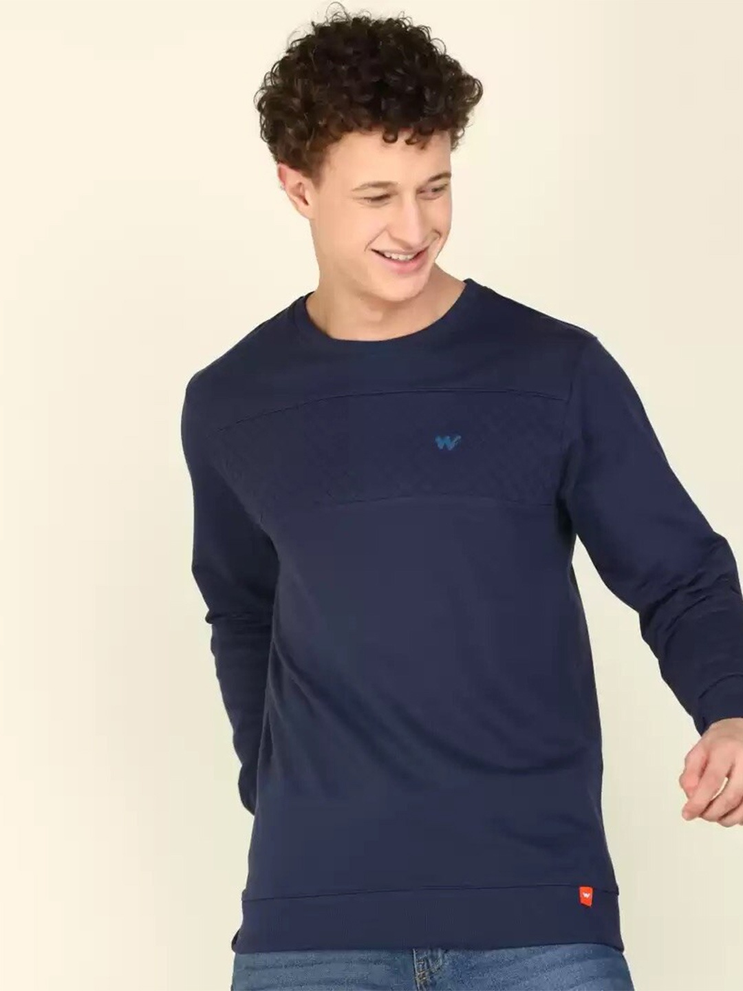 

Wildcraft Men Navy Blue Sweatshirt