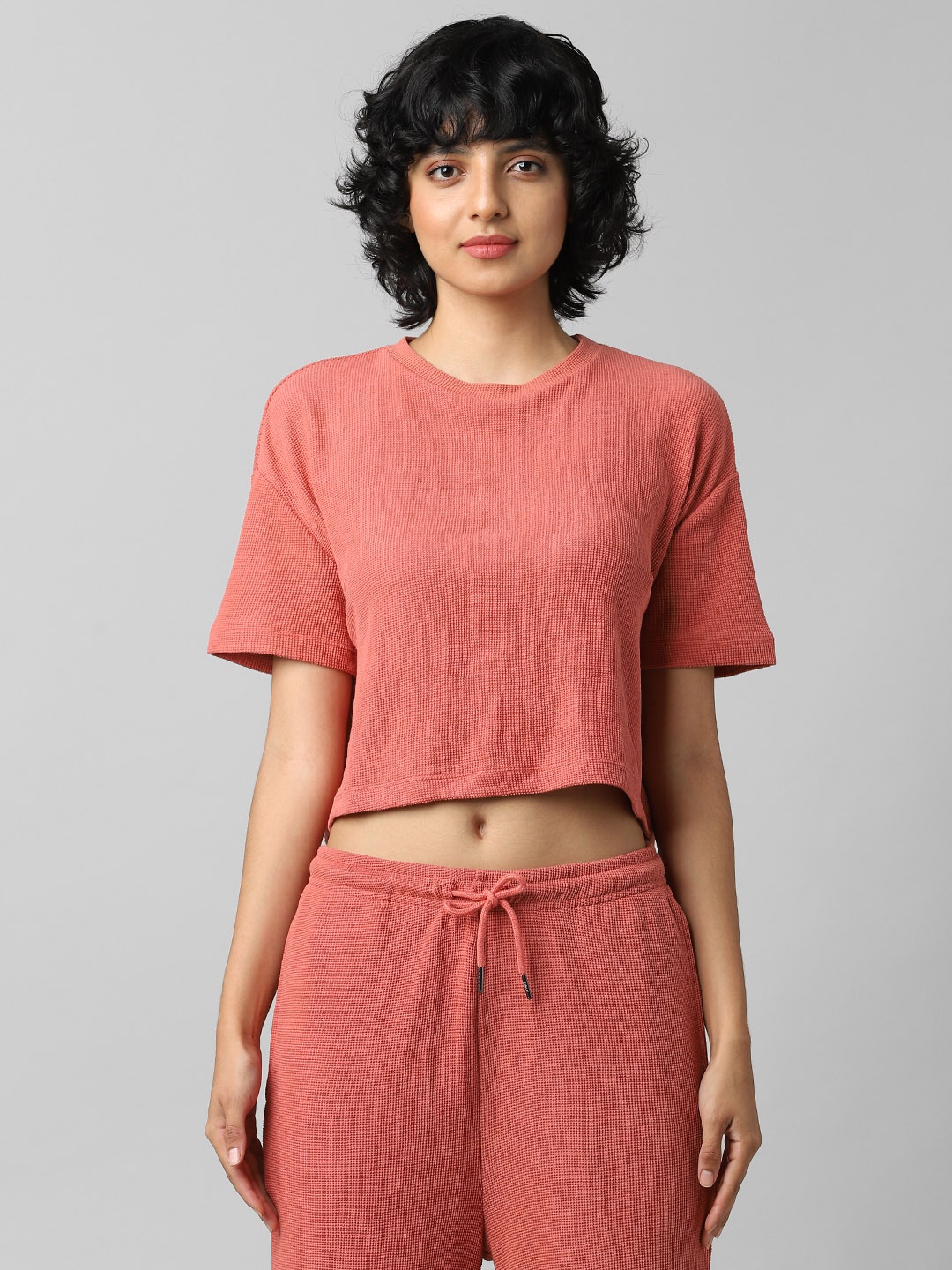 ONLY Women Pink Solid T-shirt