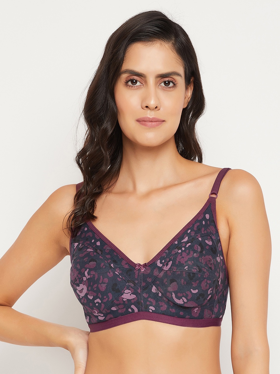 

Clovia Women Animal Tshirt Bra, Navy blue