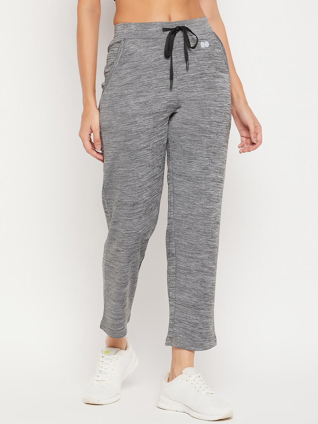 

Clovia Women Grey Solid Slim Fit Track Pant