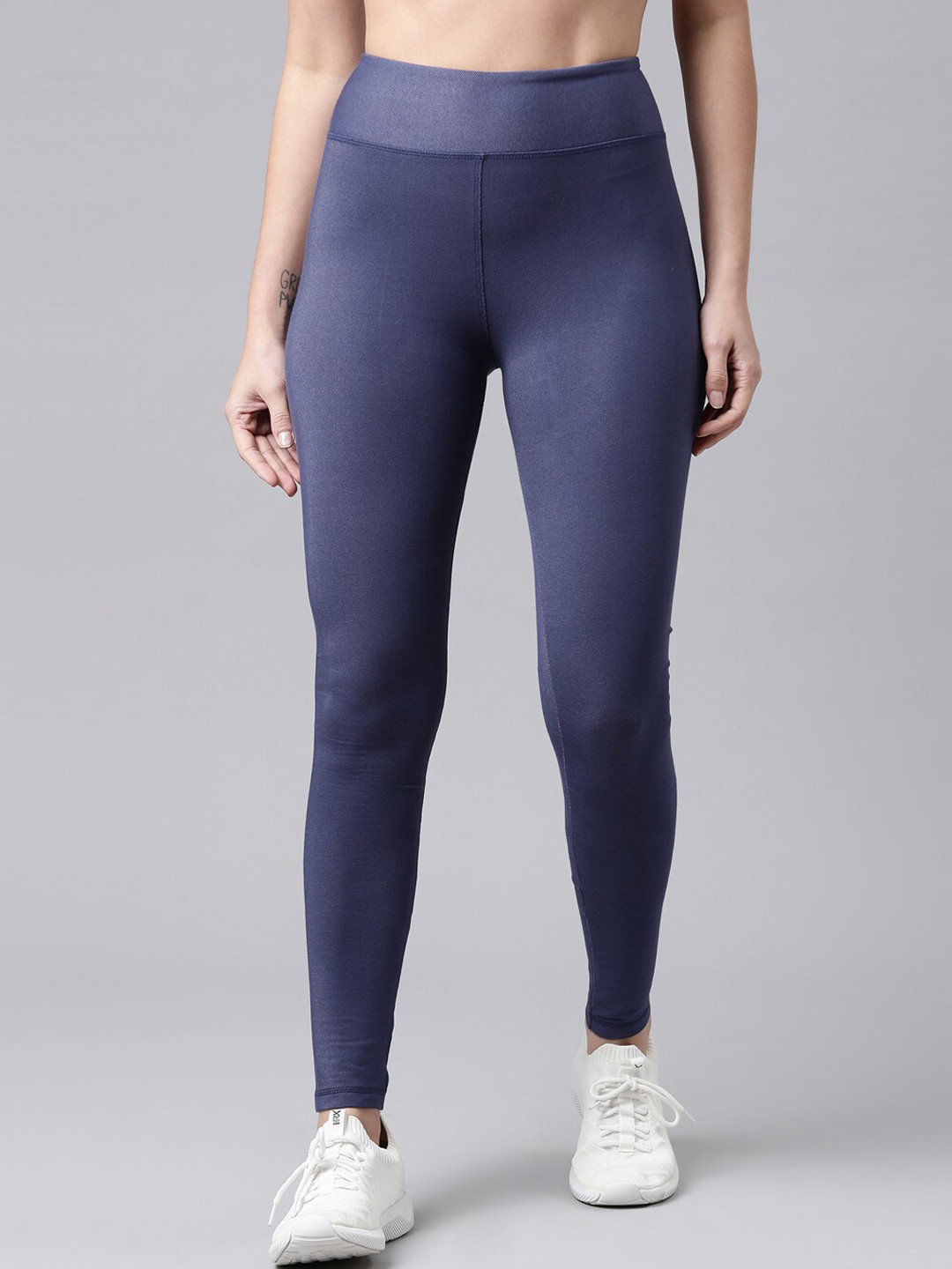 

Kryptic Women Blue Solid Tights