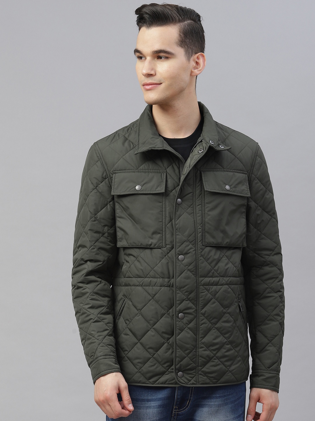 

Marks & Spencer Men Solid Quilted Stormwear Jacket, Khaki