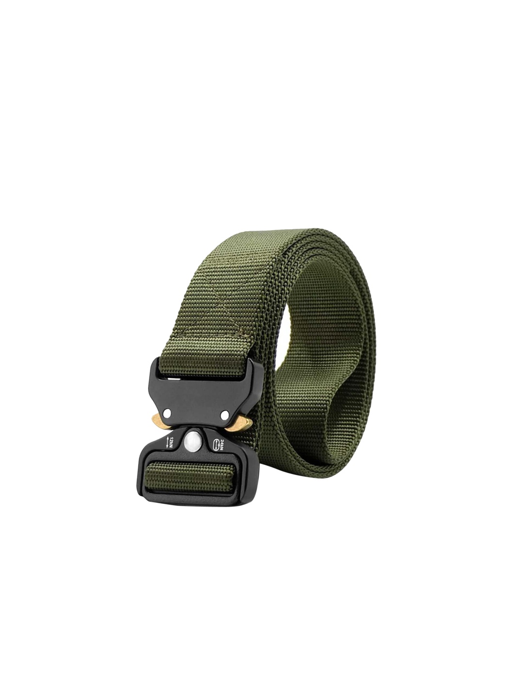 

HENEDA Men Olive Green Textured Belt