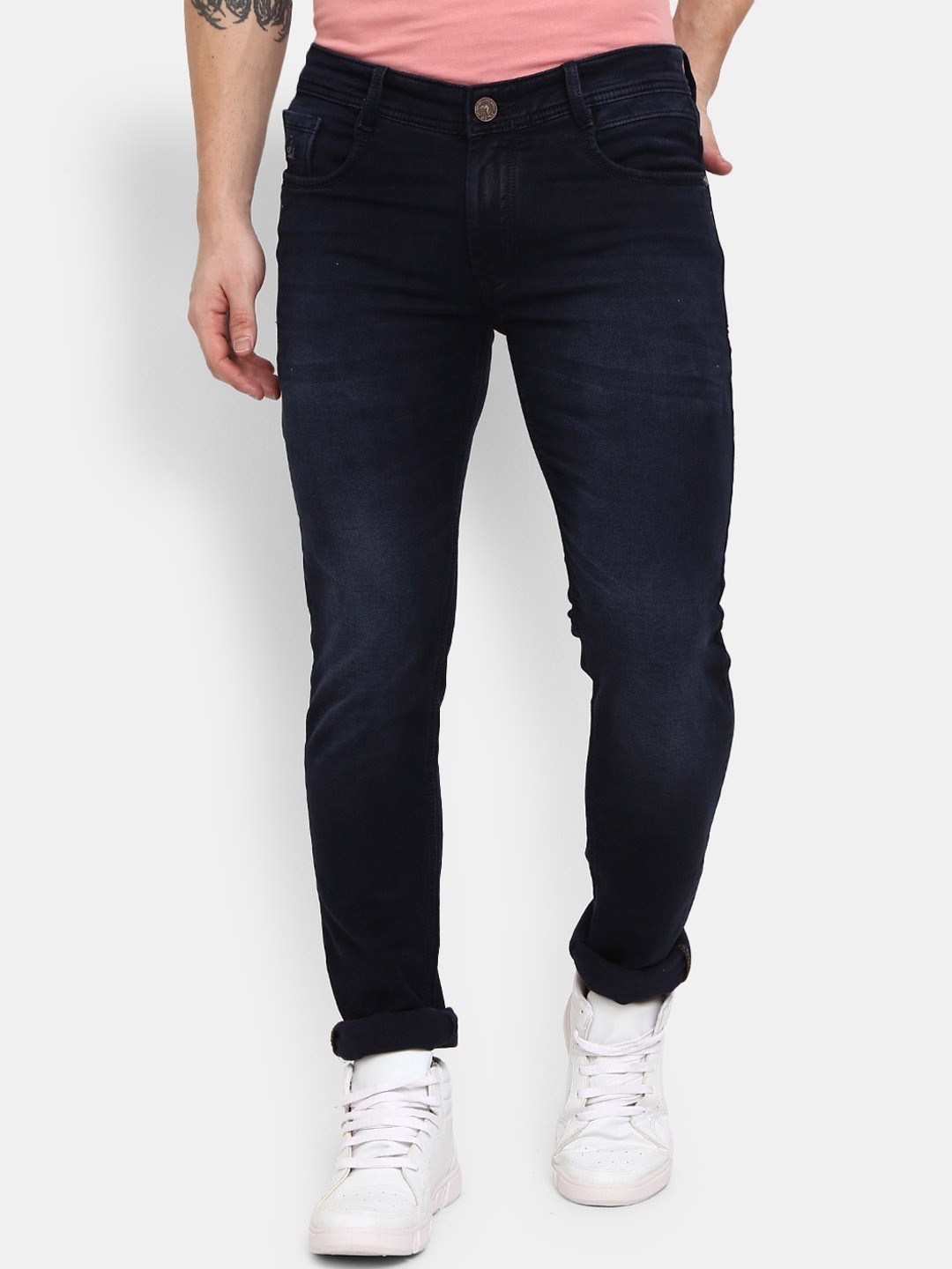 

V-Mart Men Blue Light Fade Jeans