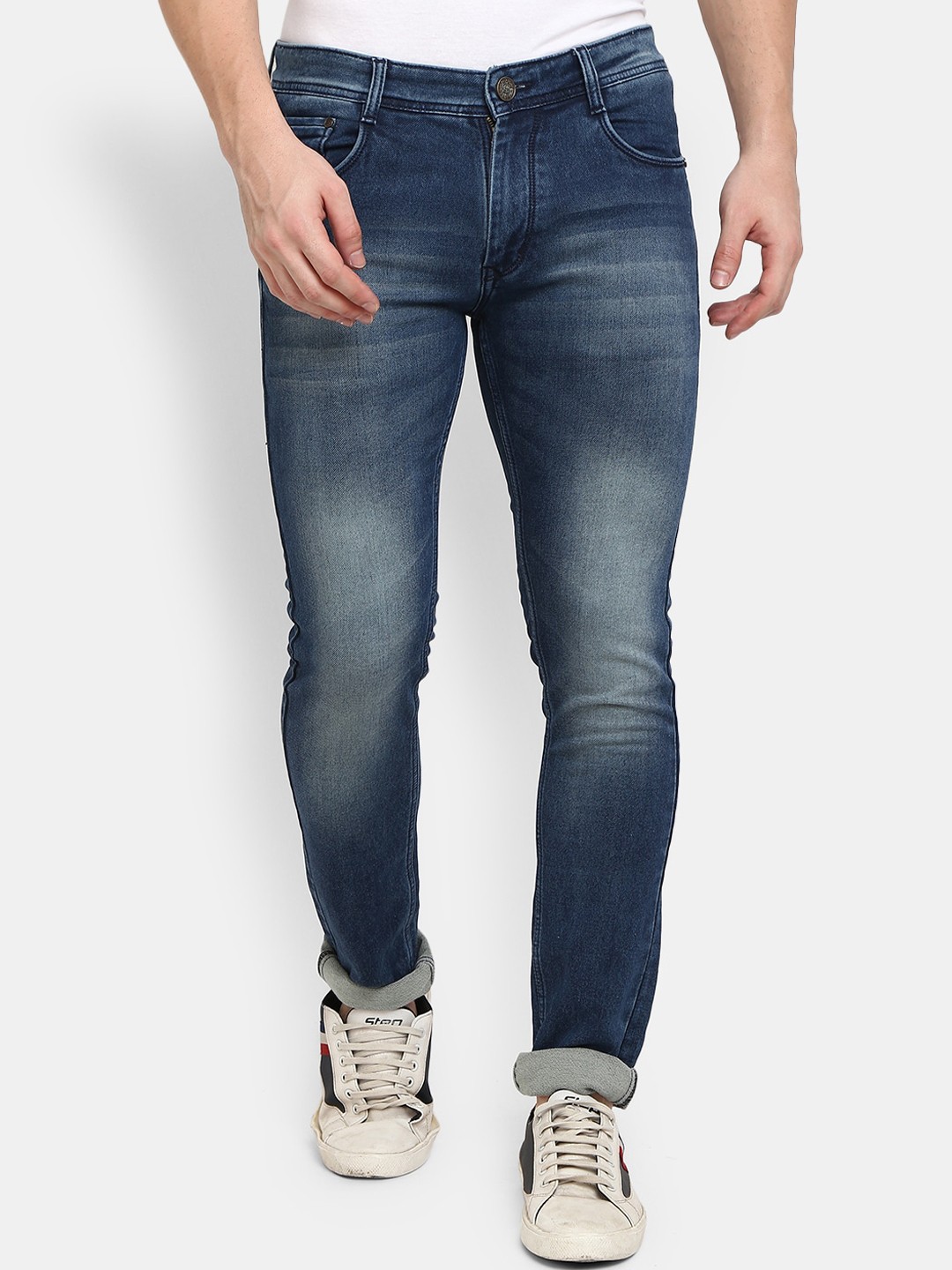 

V-Mart Men Heavy Fade Jeans, Blue