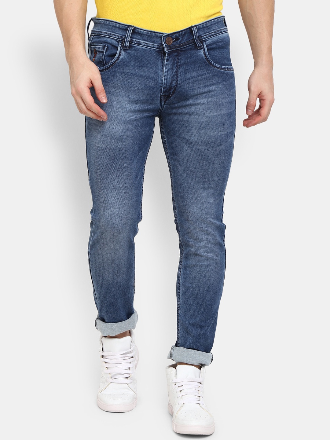 

V-Mart Men Heavy Fade Jeans, Blue