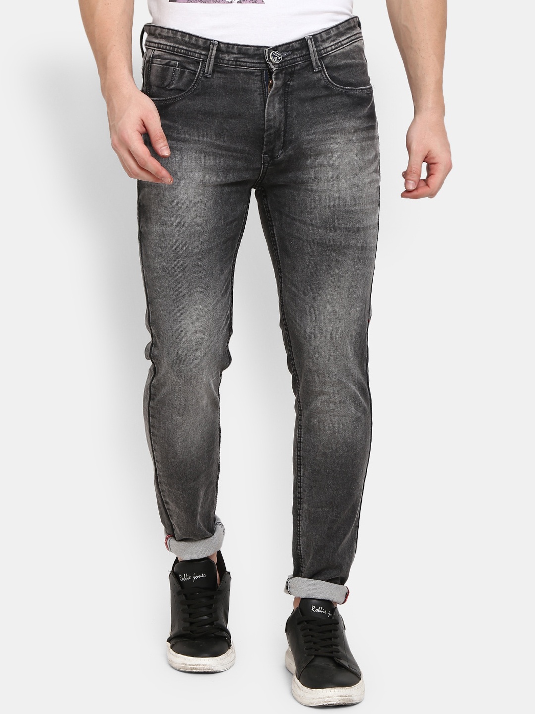 

V-Mart Men Heavy Fade Jeans, Grey