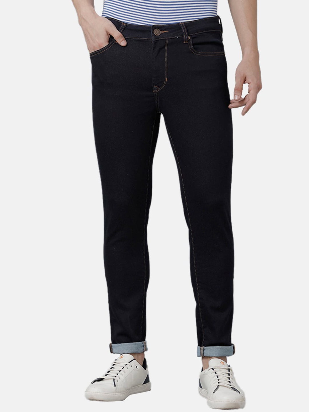 

Double Two Men Blue Lean Slim Fit Stretchable Jeans