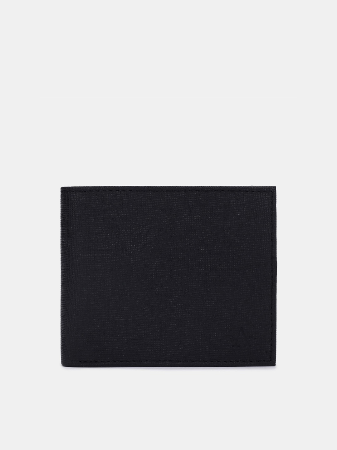 

Arrow Men Leather Two Fold Wallet, Black