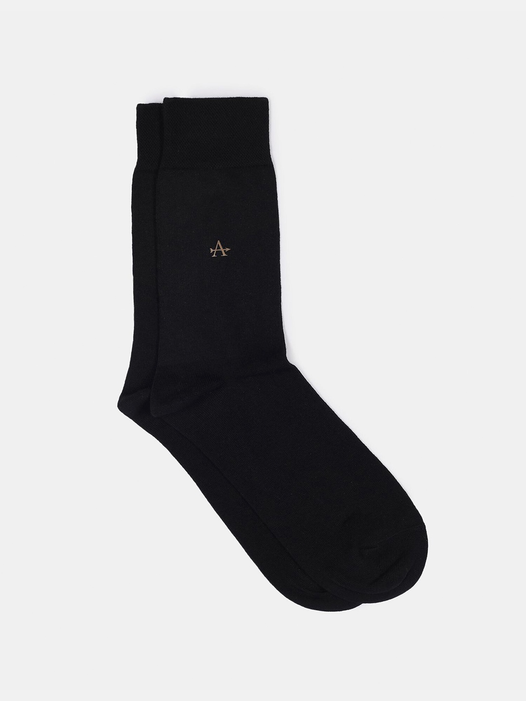 

Arrow Men Black Solid Above Knee Length Cotton Socks