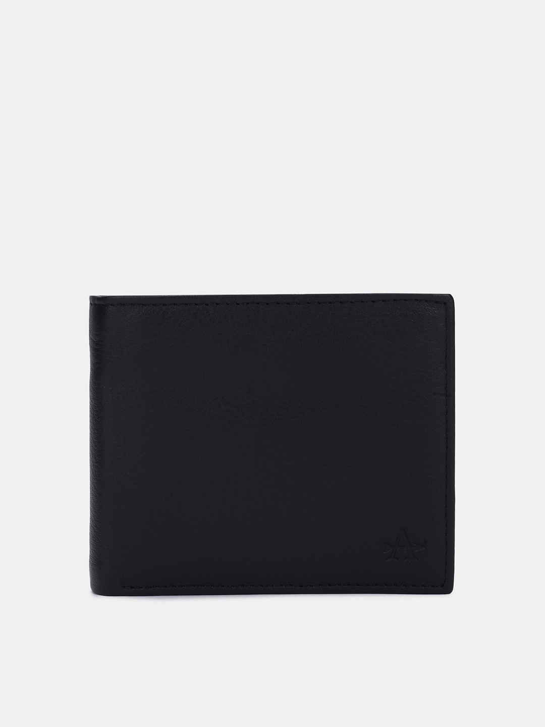 

Arrow Men Solid Two Fold Wallet, Black