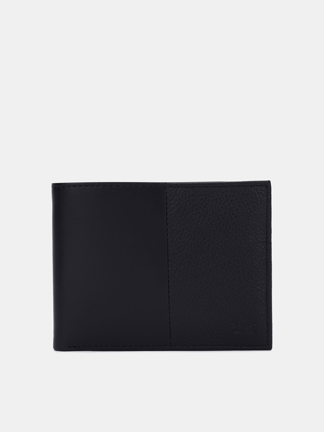

Arrow Men Leather Two Fold Wallet, Black