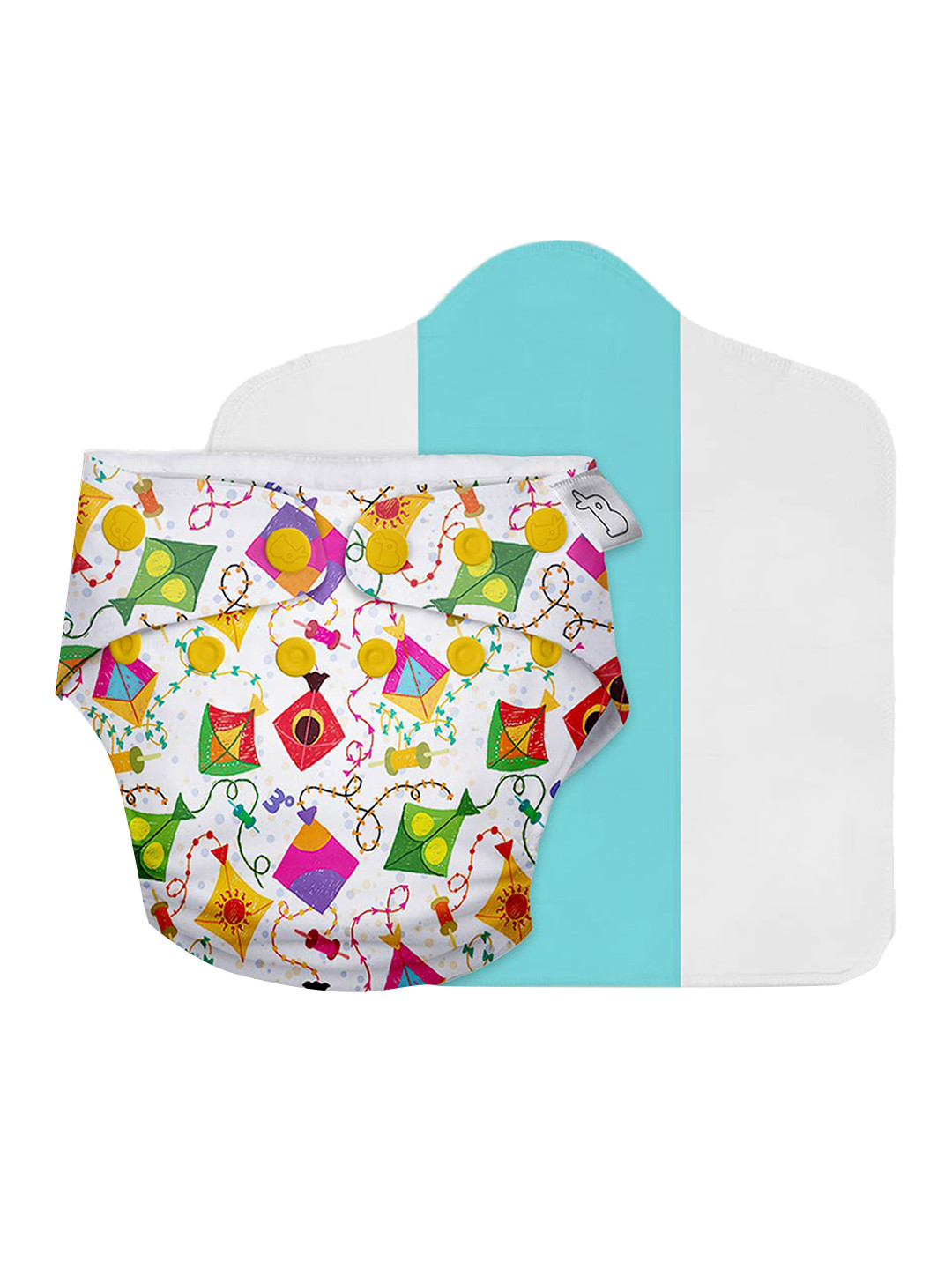 

SuperBottoms Infant Kids Reusable and Washable Cloth Sustainable Diaper, White