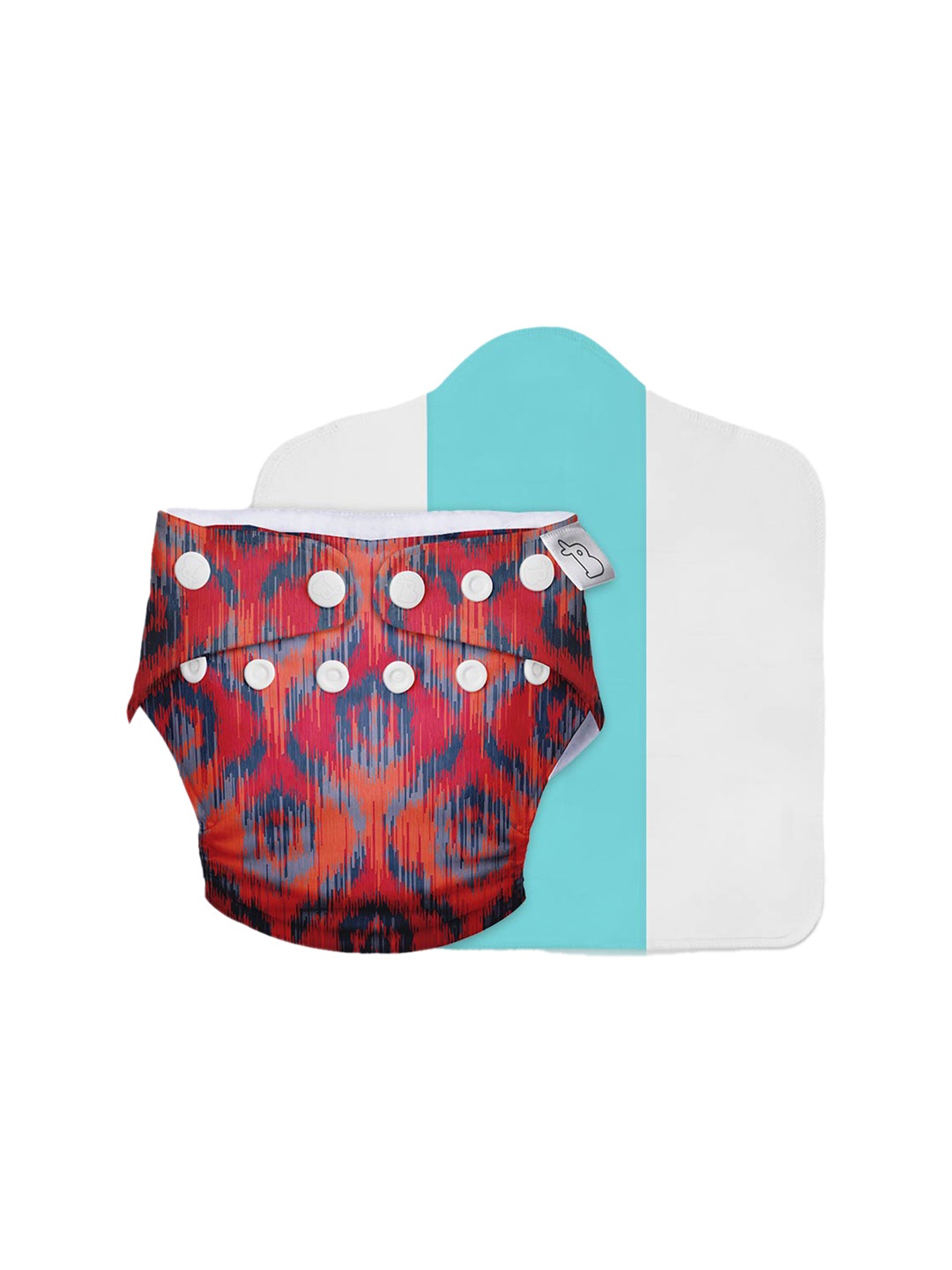 

SuperBottoms Kids Reusable & Washable Cloth Sustainable Diaper, Red