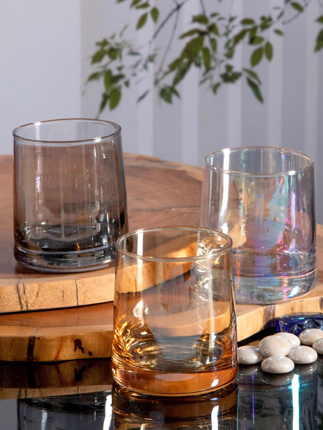

GOODHOMES Transparent Set Of 6 Solid Water Or Juice Glasses 260 ml