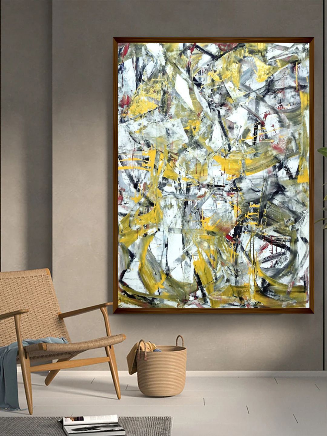 

The Art House White & Grey Abstract Wall Art