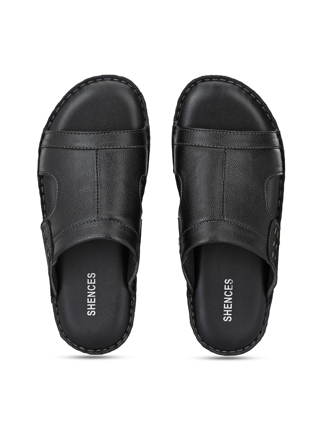 

SHENCES Men Comfort Sandals, Black