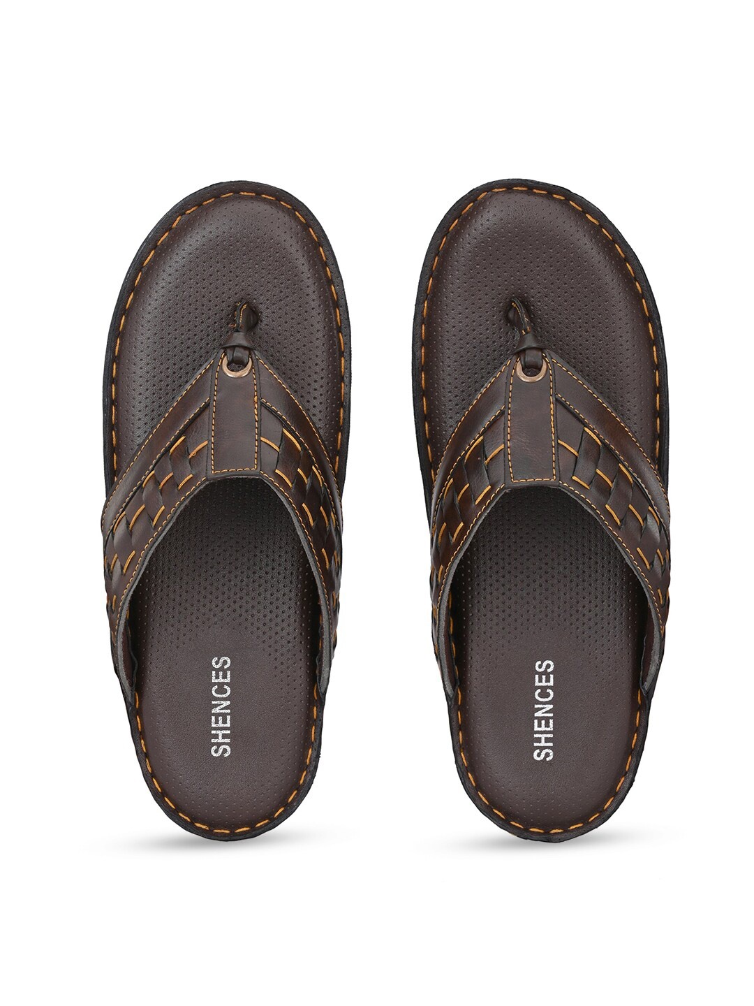 

SHENCES Men Comfort Sandals, Brown