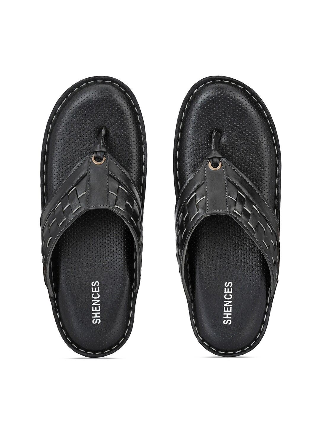 

SHENCES Men Comfort Sandals, Black