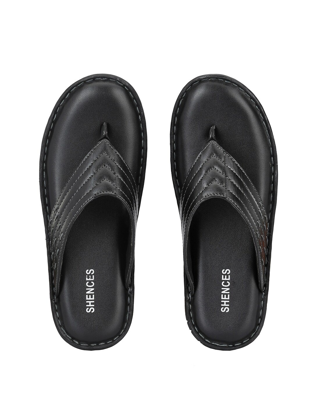 

SHENCES Men Comfort Sandals, Black