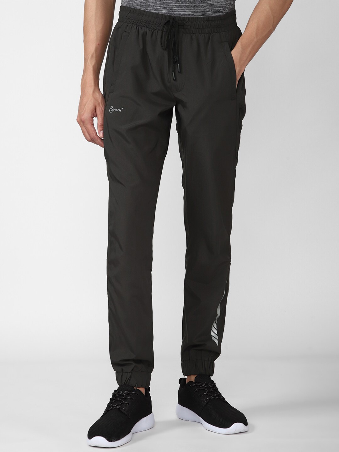 

Peter England Casuals Men Grey Solid Slim-Fit Track Pants