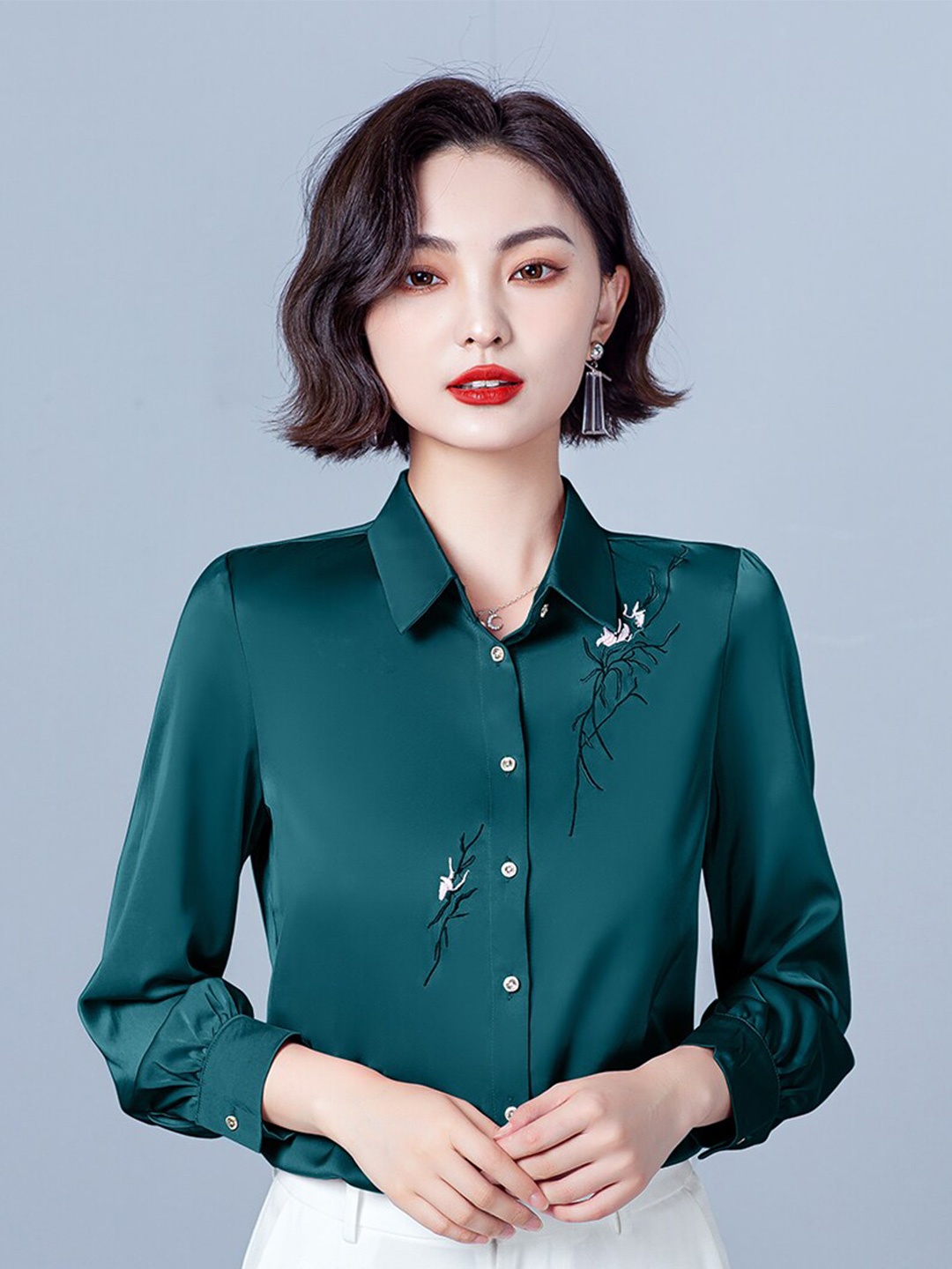 

JC Collection Women Blue Casual Shirt