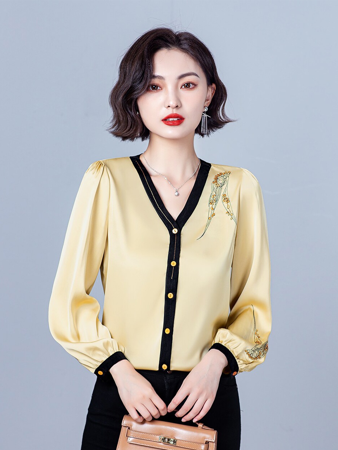 

JC Collection Women Yellow Casual Shirt