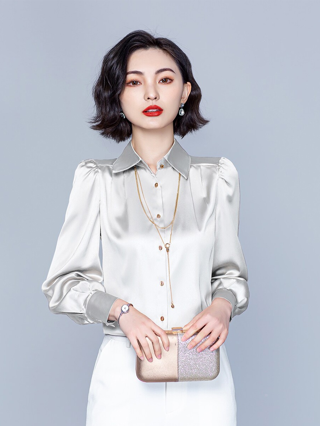 

JC Collection Women White Solid Casual Shirt