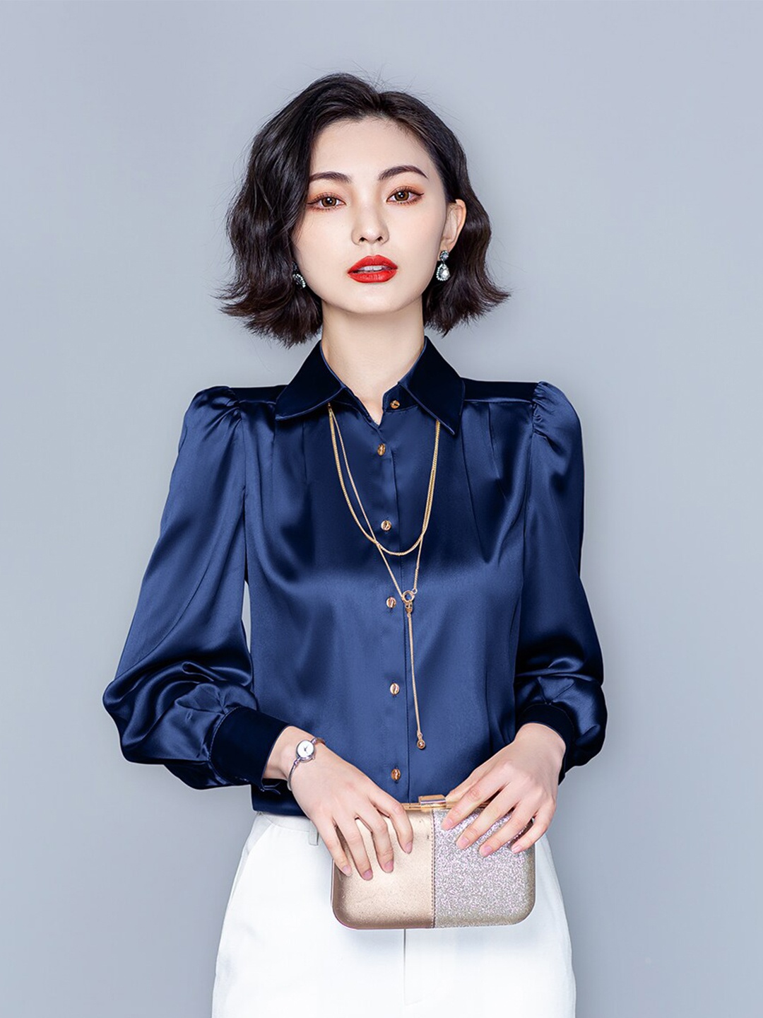 

JC Collection Women Blue Casual Shirt