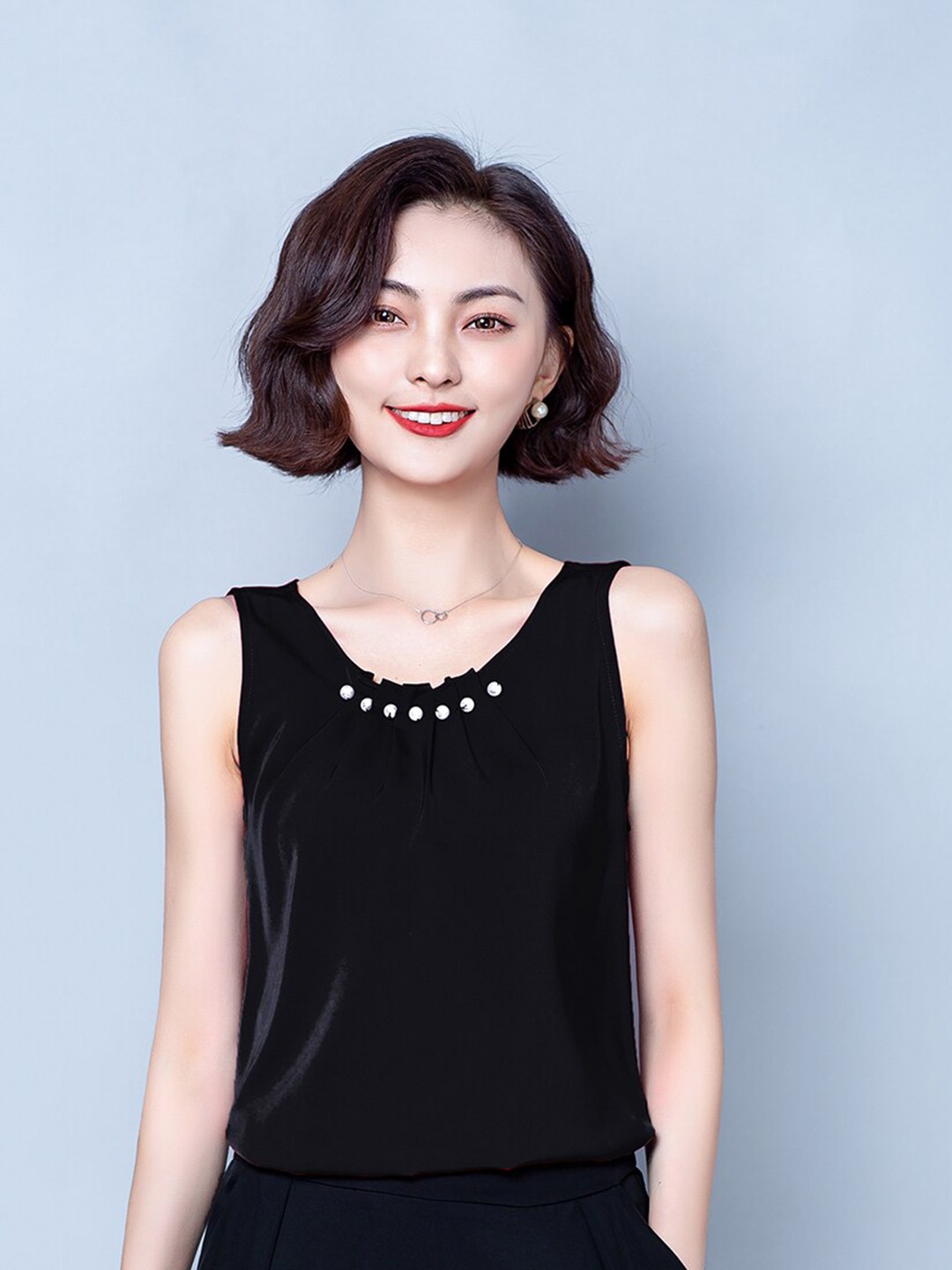 

JC Collection Women Black Solid Top