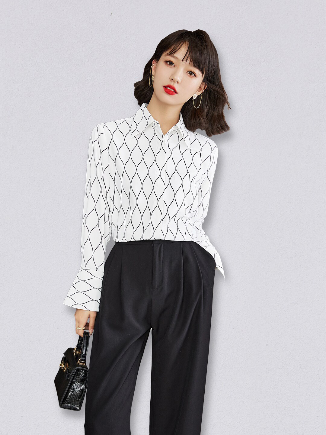 

JC Collection Women White Printed Casual Shirt