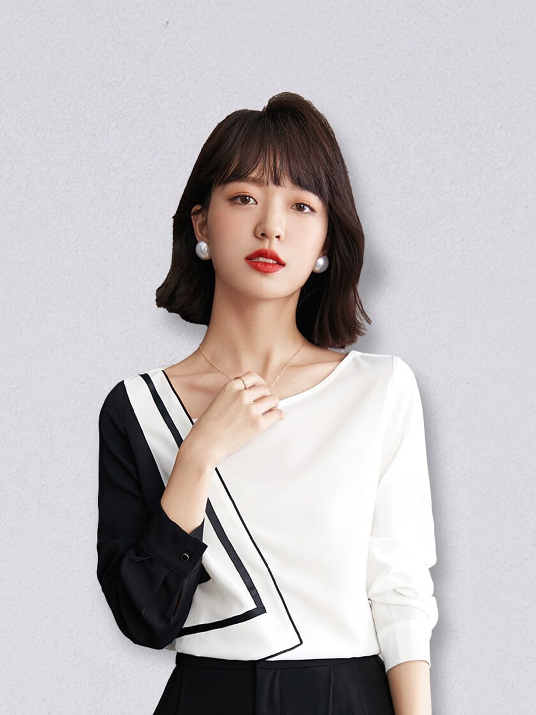 

JC Collection Women White Solid Polyester Casual Top